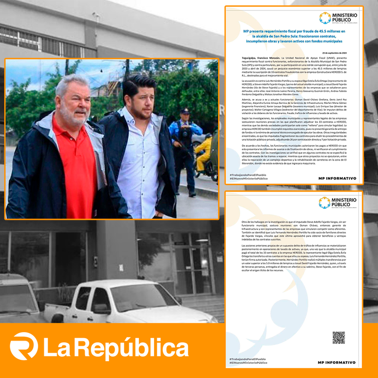 MP presentó requerimiento fiscal contra funcionarios, exfuncionarios y particulares de la Alcaldía de SPS por una red de corrupción que defr - Cover Image